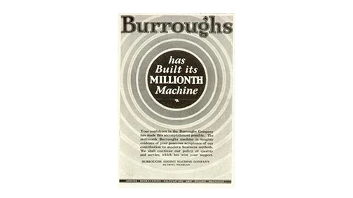 Burroughs Millionth Adding Machine